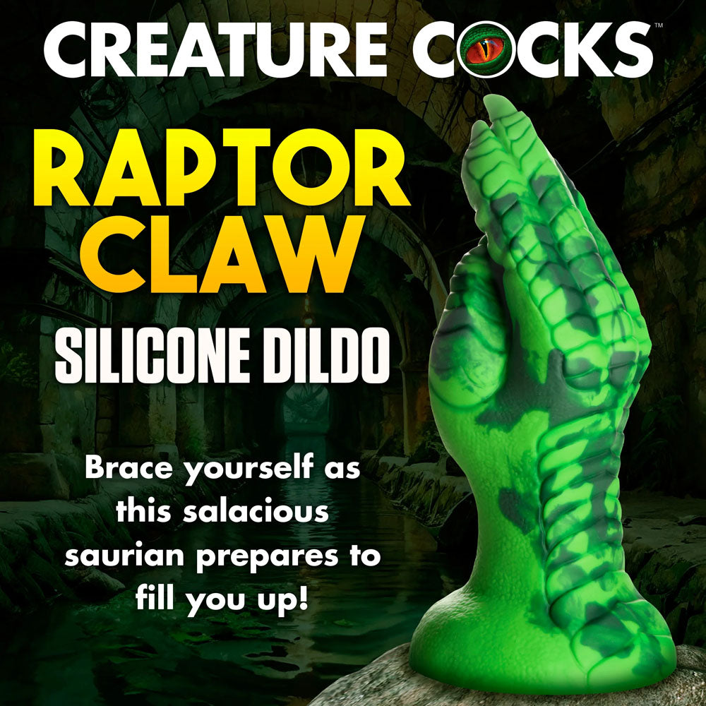 Raptor Claw Fisting Silicone Dildo (Green) – 8.6 Inches Fantasy Silicone Dildo Fantasy Dongs