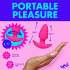 Bang 10X Rotating and Vibrating Silicone Butt Plug with Remote Control > Anal Range > Vibrating Butt Plugs