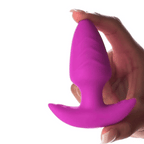 XR Brands | BANG! 10X Rotating & Vibrating Silicone Butt Plug w/ Remote - Purple