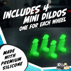 Big Ballers Glow-in-the-Dark Magnetic Snap-On Dildos – 4 Pack Set > Novelties > Gag Gifts