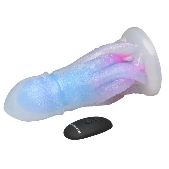 Creature Cocks Cocktopus Deluxe 2-3" Glow-in-the-Dark Vibrating Silicone Dildo > Dildos > Fantasy