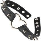 Spiked Heart Choker – Adjustable Spiked Collar Accessory > Bondage Gear > Collars & Leashes