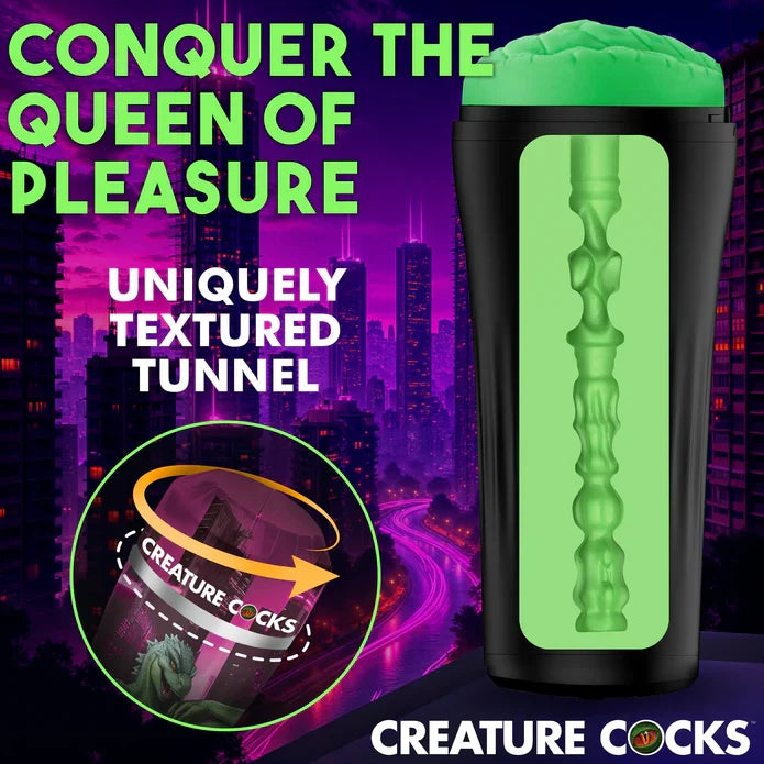 Creature Cocks Fuckzilla (Green) – Textured Pussy Stroker > Sex Toys For Men > Masturbators > Fantasy