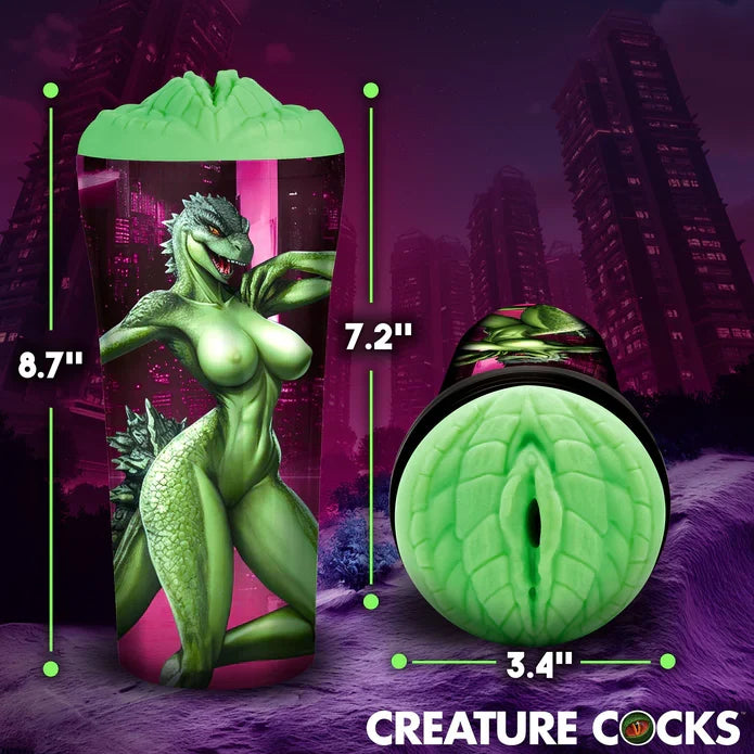 Creature Cocks Fuckzilla (Green) – Textured Pussy Stroker > Sex Toys For Men > Masturbators > Fantasy