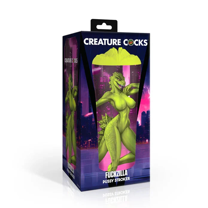 Creature Cocks Fuckzilla (Green) – Textured Pussy Stroker > Sex Toys For Men > Masturbators > Fantasy