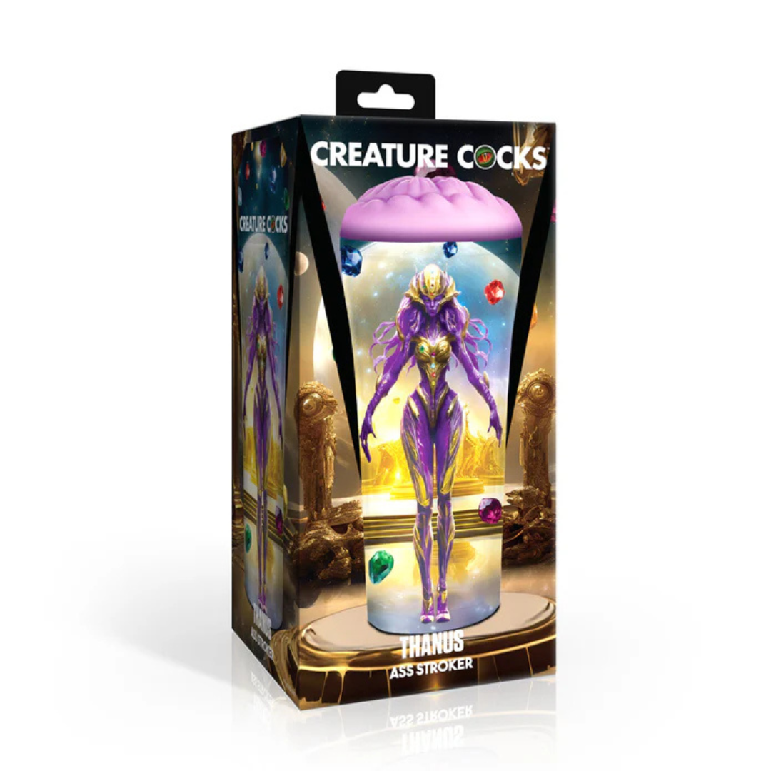 Creature Cocks Thanus (Purple) – Textured Rubber Ass Stroker Default Title > Sex Toys For Men > Masturbators > Fantasy Main image