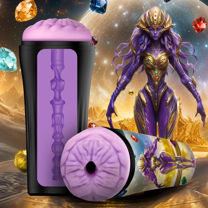 Creature Cocks Thanus (Purple) – Textured Rubber Ass Stroker Secondary image