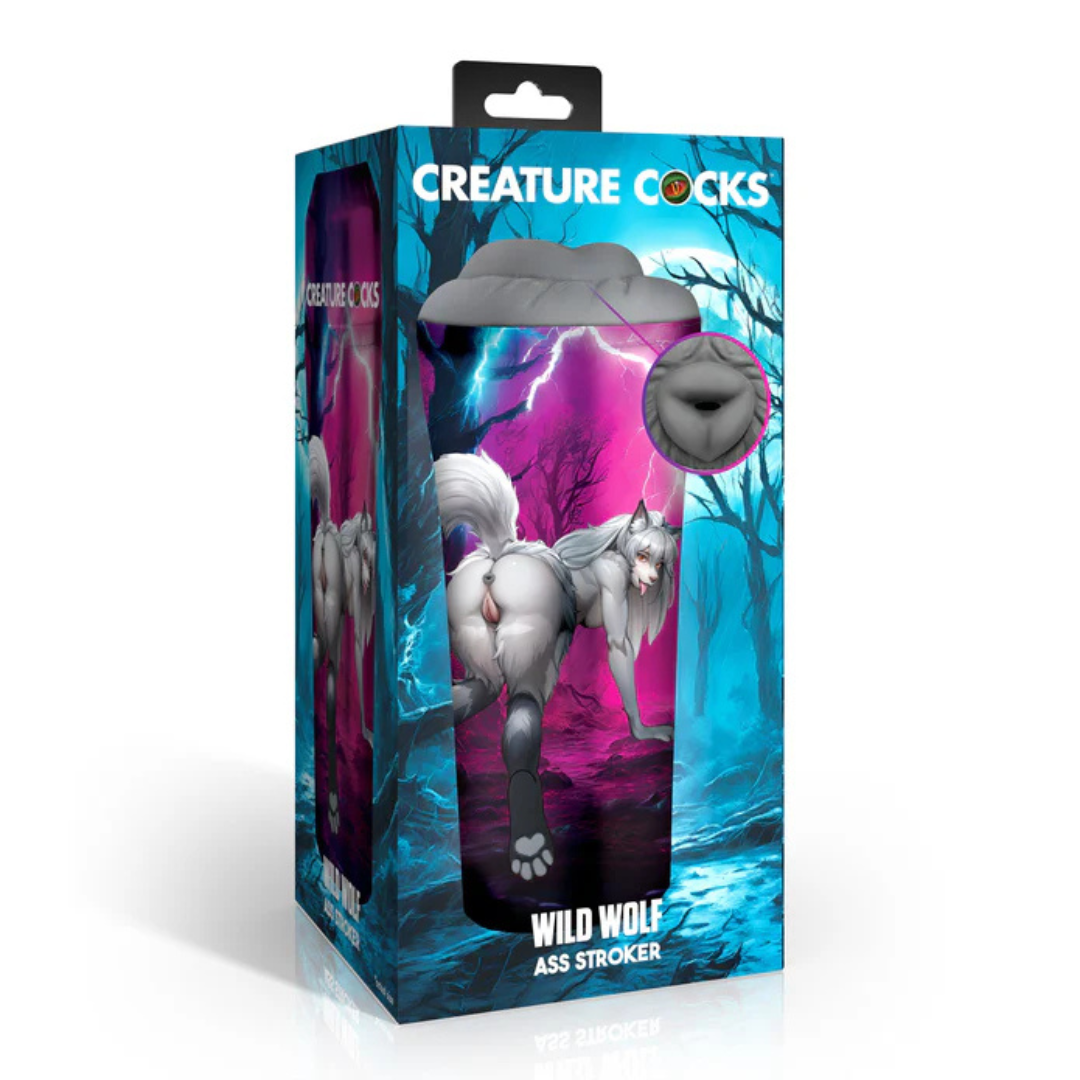 Creature Cocks Wild Wolf Ass Stroker – Realistic Rubber Stroker Default Title > Sex Toys For Men > Masturbators > Fantasy Main image