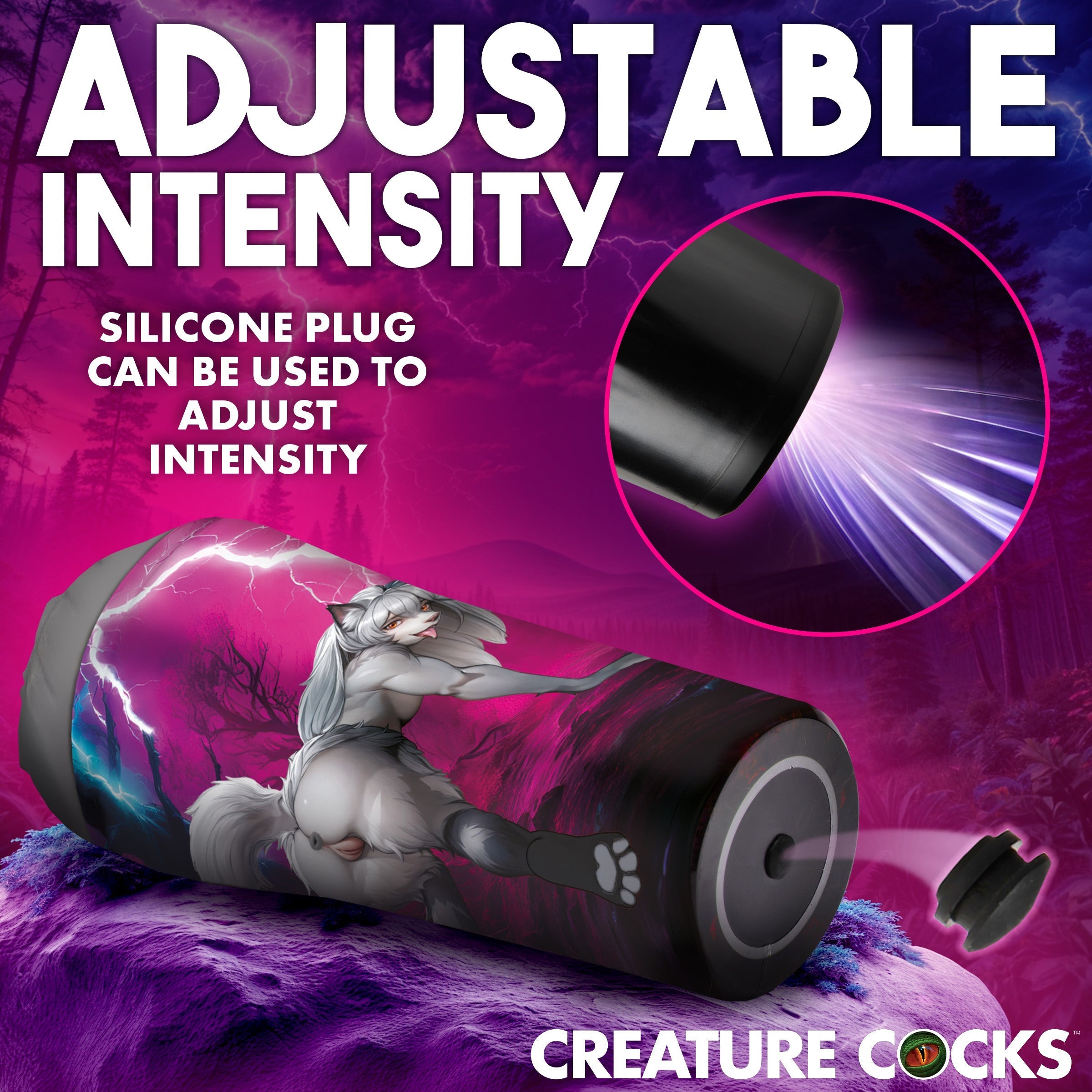 Creature Cocks Wild Wolf Ass Stroker – Realistic Rubber Stroker > Sex Toys For Men > Masturbators > Fantasy