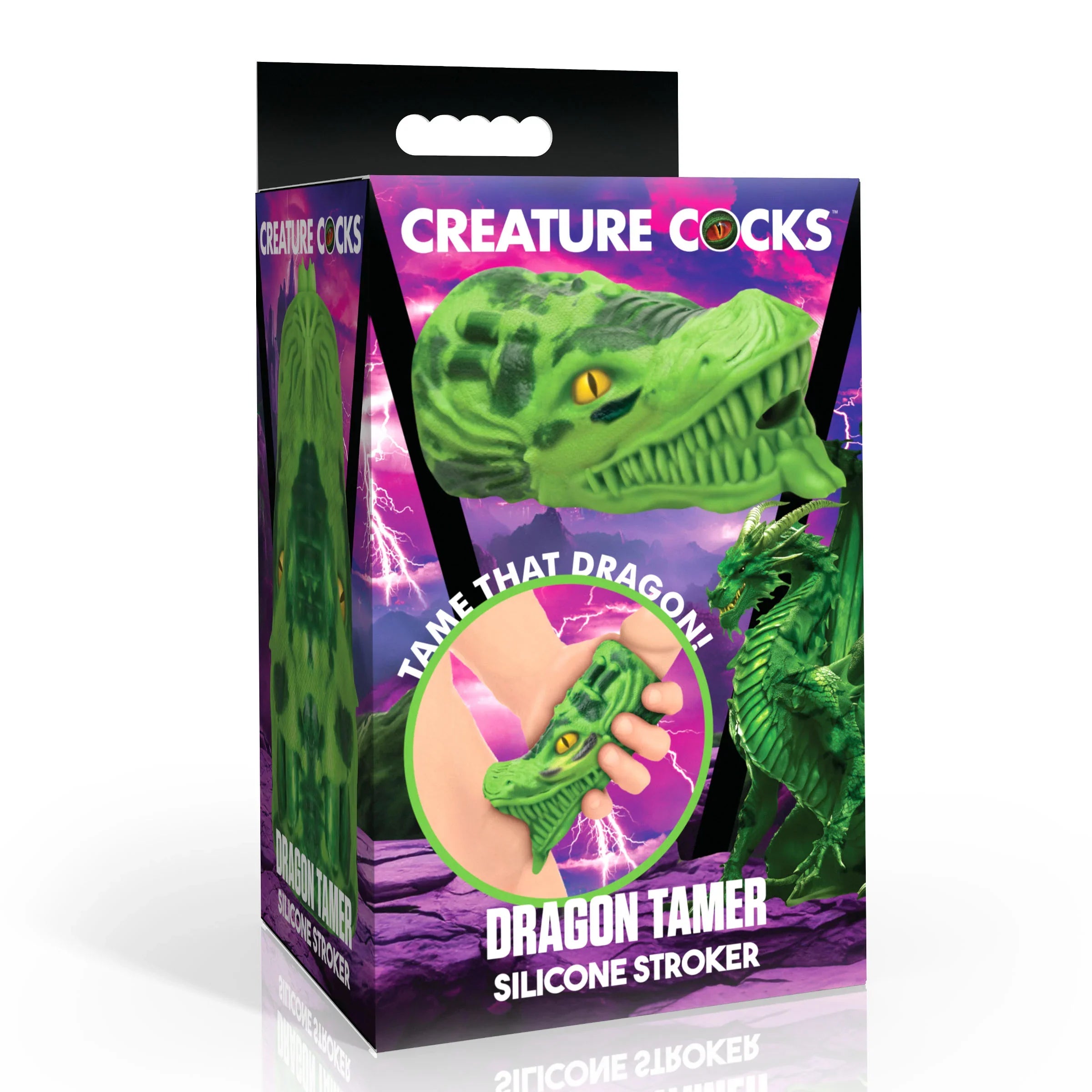 Creature Cocks Dragon Tamer (Green) – Silicone Stroker > Sex Toys For Men > Masturbators > Fantasy