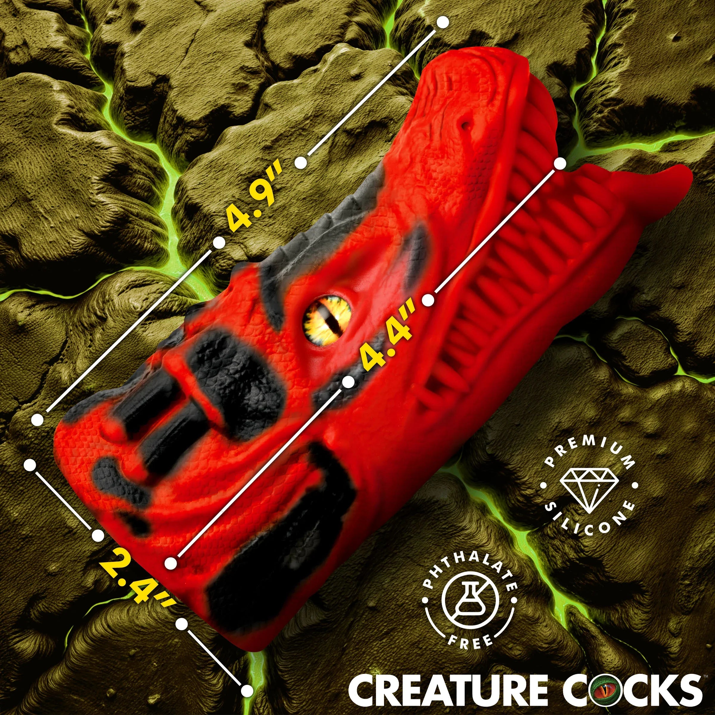 Creature Cocks Dragon Tamer (Red) – Silicone Stroker > Sex Toys For Men > Masturbators > Fantasy