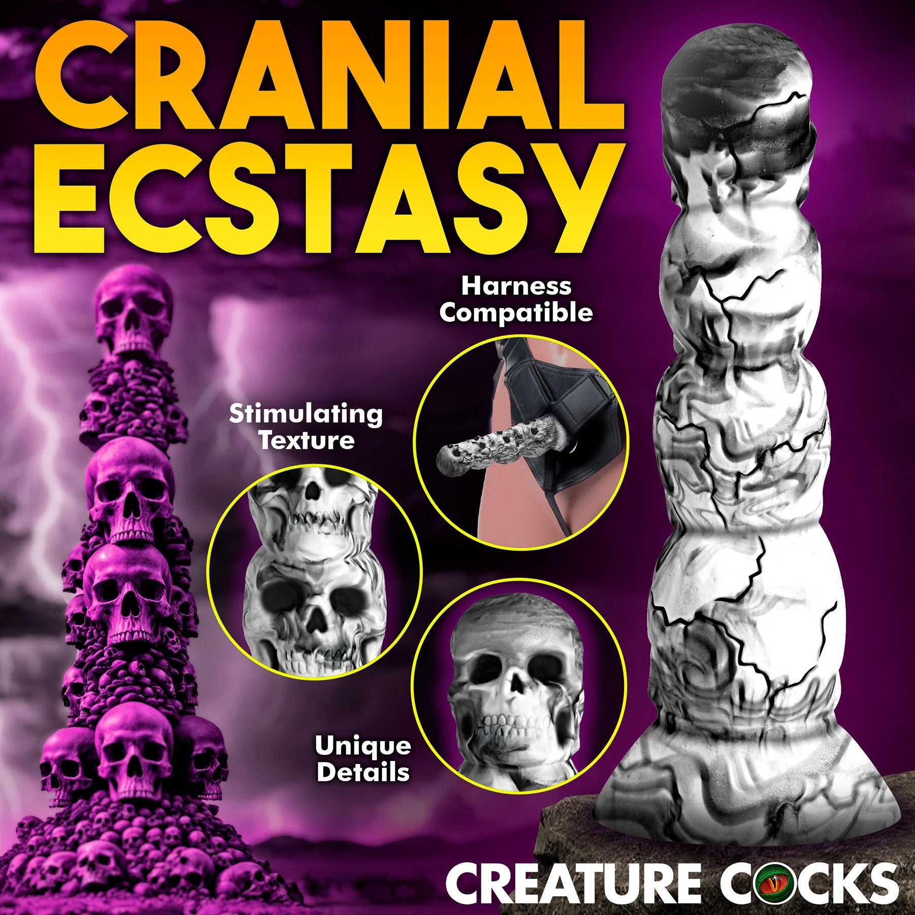 Creature Cocks Mini Doom 7 Inch Silicone Dildo > Dildos > Slim Dildos