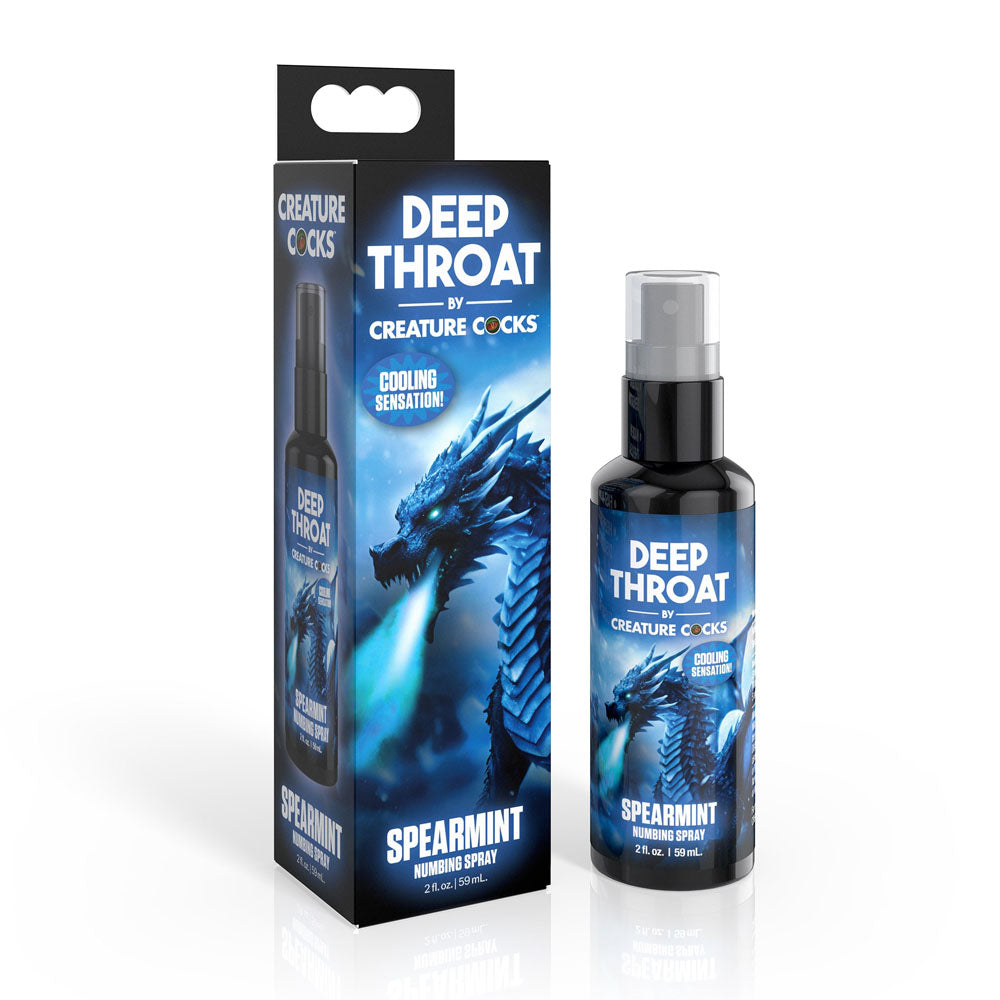 Creature Cocks Deep Throat Spray (Spearmint) – Spearmint Flavored Numbing Spray 59 ml Default Title > Lube > Oral Gels & Sprays