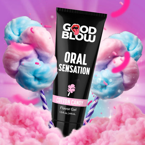 Good Blow Oral Sensation Gel Cotton Candy Flavor 44 Milliliter Tube Oral Gels & Sprays