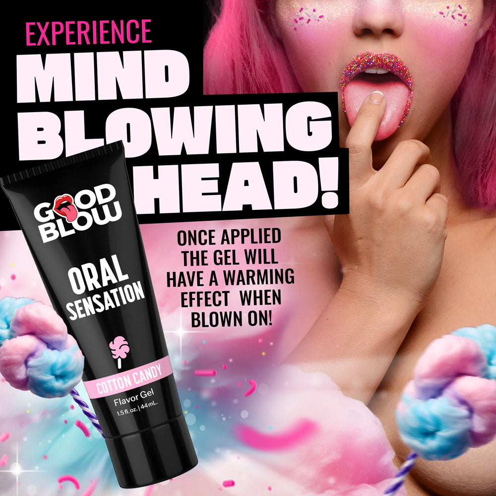 Good Blow Oral Sensation Gel Cotton Candy Flavor 44 Milliliter Tube Oral Gels & Sprays