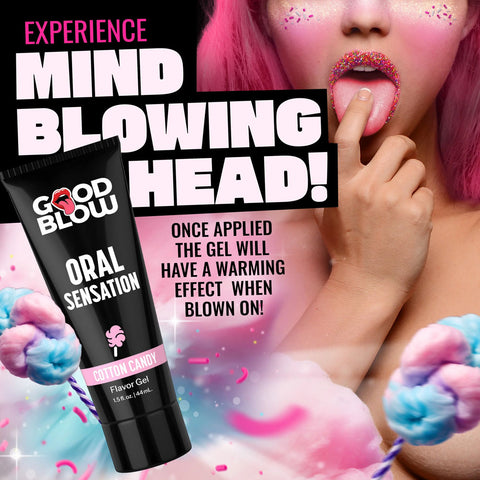 Good Blow Oral Sensation Gel Cotton Candy Flavor 44 Milliliter Tube Oral Gels & Sprays