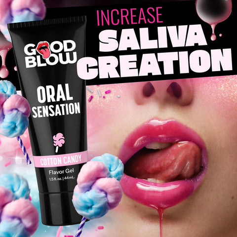 Good Blow Oral Sensation Gel Cotton Candy Flavor 44 Milliliter Tube Oral Gels & Sprays