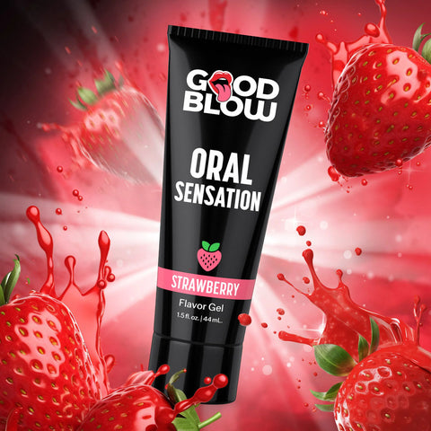 Good Blow Oral Sensation Gel Strawberry Flavored 44 Milliliter Tube Oral Gels & Sprays