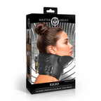 Master Series Rigid Locking Posture Collar with Chin Brace – Adjustable BDSM Collar Default Title > Bondage Gear > Collars & Leashes