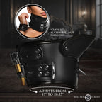 Master Series Rigid Locking Posture Collar with Chin Brace – Adjustable BDSM Collar > Bondage Gear > Collars & Leashes