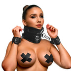 Master Series Rigid Locking Posture Collar with Chin Brace – Adjustable BDSM Collar > Bondage Gear > Collars & Leashes