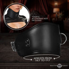 Master Series Hard Stance Padded Locking Posture Collar – Vegan Leather Collar > Bondage Gear > Collars & Leashes