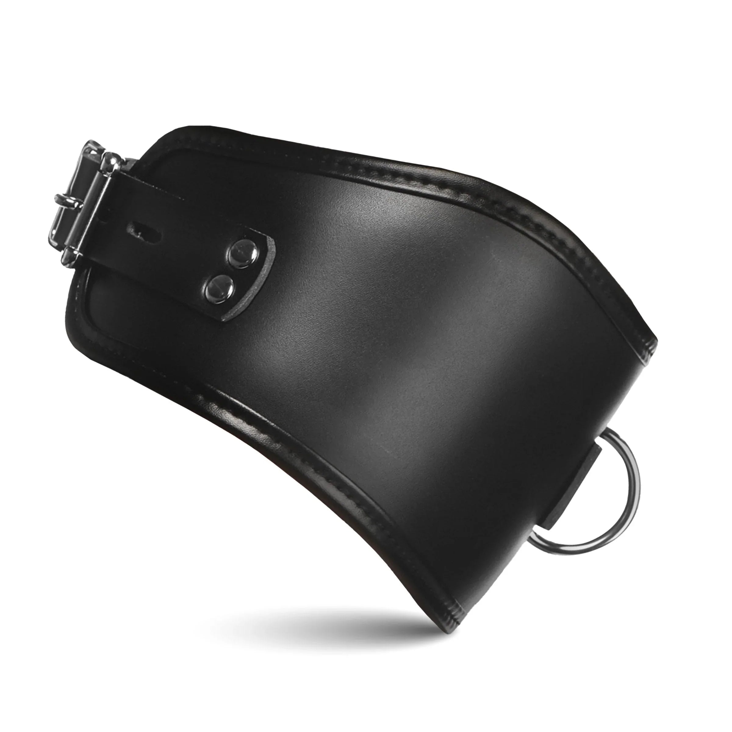 Master Series Hard Stance Padded Locking Posture Collar – Vegan Leather Collar > Bondage Gear > Collars & Leashes