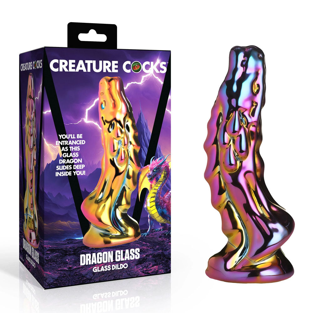 Creature Cocks Dragon Glass – 15.7 cm Glass Dildo Coloured > Dildos > Fantasy
