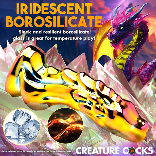 Creature Cocks Dragon Glass - 15.7 cm Glass Fantasy Dildo DONGS