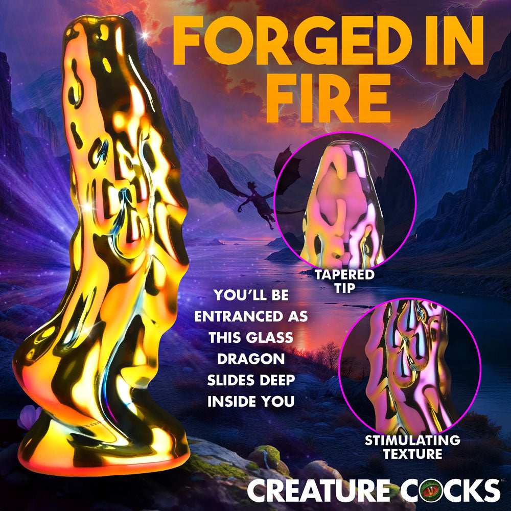 Creature Cocks Dragon Glass – 15.7 cm Glass Dildo > Dildos > Fantasy