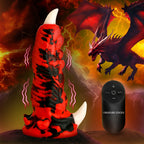 Creature Cocks Red Talon (Red/Black) – Textured Vibrating 7.1" Silicone Dildo > Dildos > Fantasy