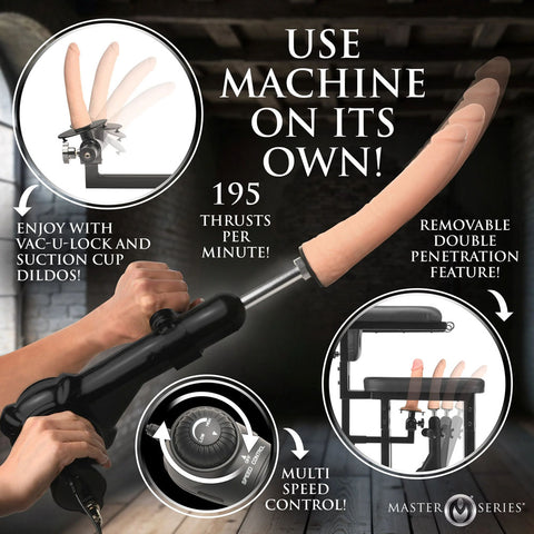 Master Series Enforcer Chair with Deluxe Sex Machine and Restraint System MACHINES