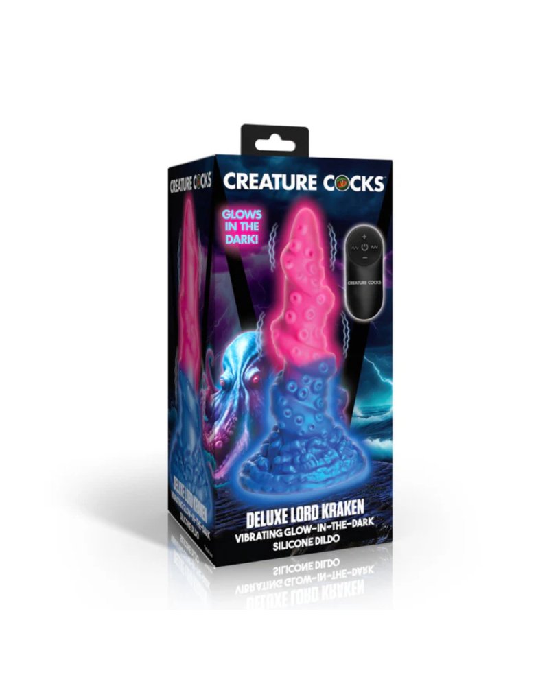 Creature Cocks Deluxe Lord Kraken – Glow-in-the-Dark Silicone Vibrator Default Title > Dildos > Fantasy