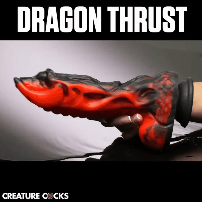 Creature Cocks Dragon Thrust – Vibrating Silicone Dildo > Dildos > Thrusting Dildos