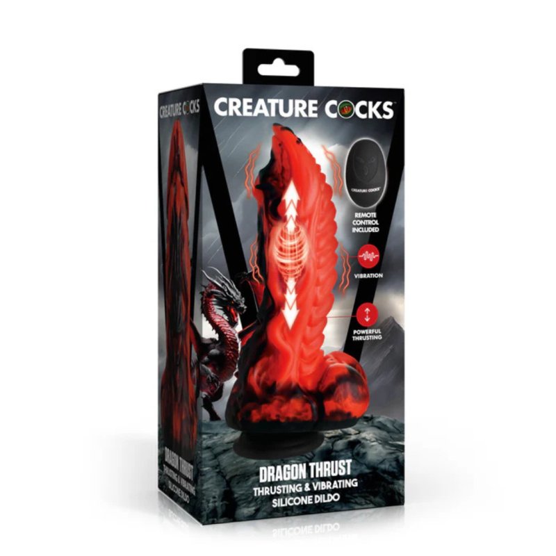 Creature Cocks Dragon Thrust – Vibrating Silicone Dildo Default Title > Dildos > Thrusting Dildos Main image