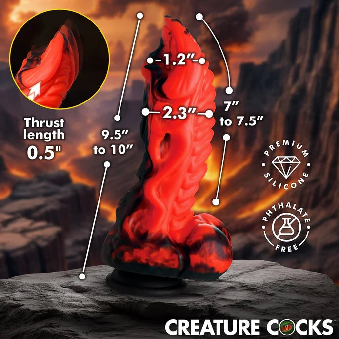 Creature Cocks Dragon Thrust – Vibrating Silicone Dildo > Dildos > Thrusting Dildos