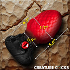 Creature Cocks Eye of the Dragon Silicone Butt Plug - Red
