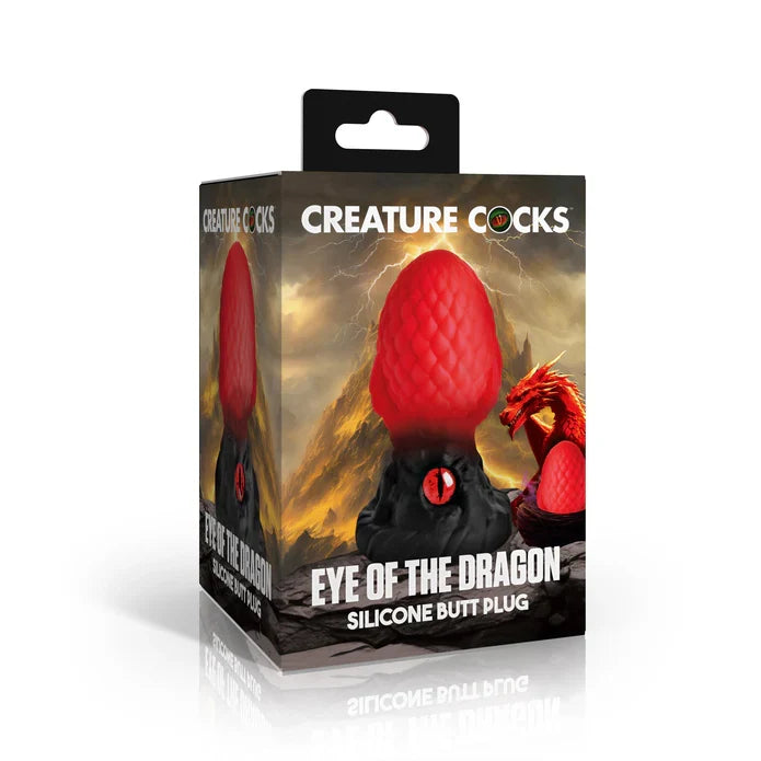 Creature Cocks Eye of the Dragon Silicone Butt Plug in Red > Anal Range > Butt Plugs