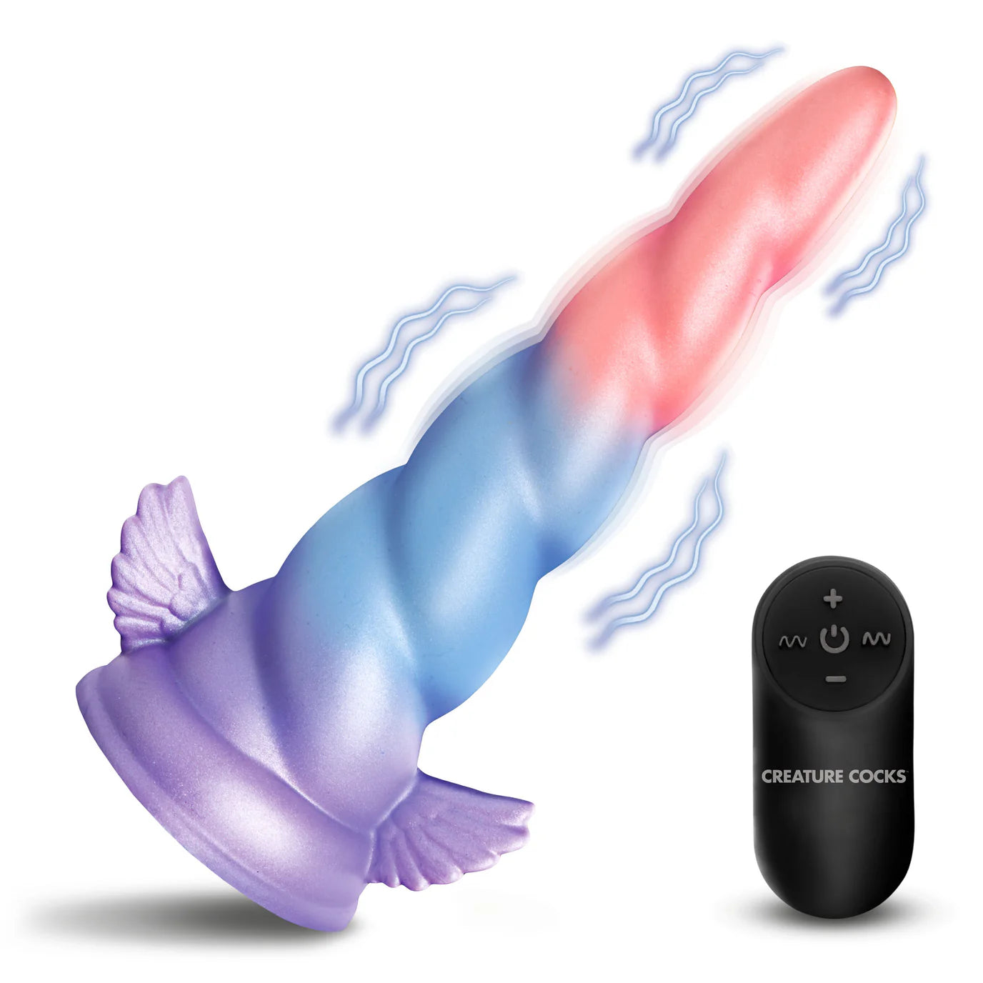 Creature Cocks Deluxe Dream Rider (Purple) – 7.8" Silicone Vibrating Unicorn Dildo > Dildos > Fantasy Main image