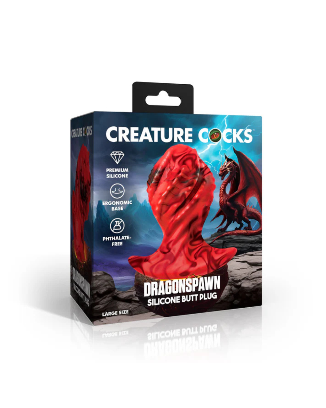 Creature Cocks Dragonspawn Silicone Butt Plug Large Default Title Butt Plugs