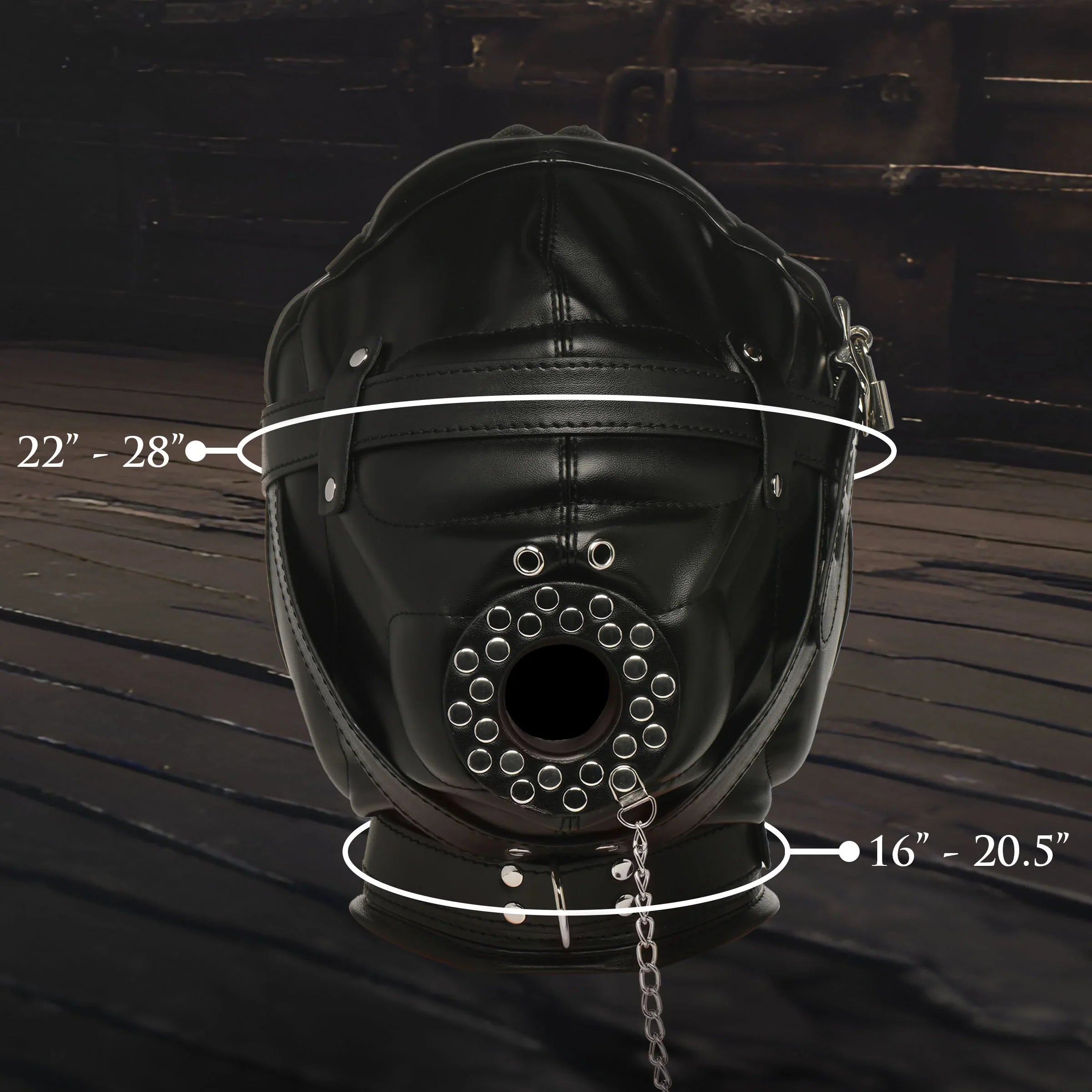 Master Series Degraded Sensory Deprivation Hood with Funnel – Sensory Hood > Bondage Gear > Medical Instruments