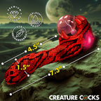 Creature Cocks Cobra (Black and Red) – USB Rechargeable 18.5 cm Fantasy Vibrator > Vibrators > Unconventional