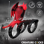 Dragon Flight Multi-Ring Vibrating Silicone Cock Ring > Sex Toys For Men > Penis Sleeves