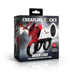 Dragon Flight Multi-Ring Vibrating Silicone Cock Ring > Sex Toys For Men > Penis Sleeves