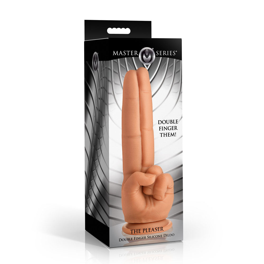 Master Series The Pleaser – 23.6 cm Double Finger Dildo > Dildos > Other Dildos