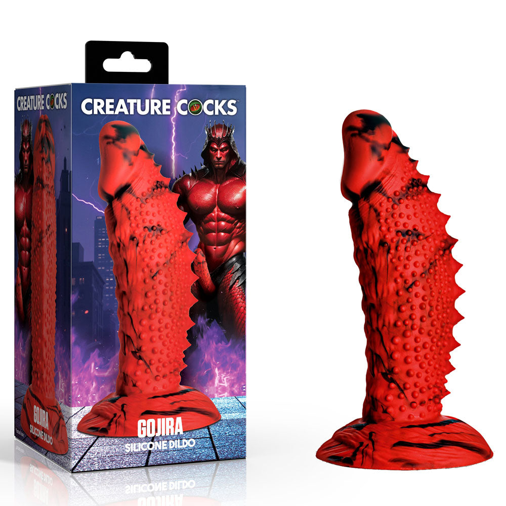 Creature Cocks Gojira – Studded Silicone Fantasy Dildo 18.5 cm Red > Dildos > Fantasy