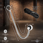 Master Series Roped Metal Anal Hook – Stainless Steel, 3.6cm > Bondage Gear > Medical Instruments