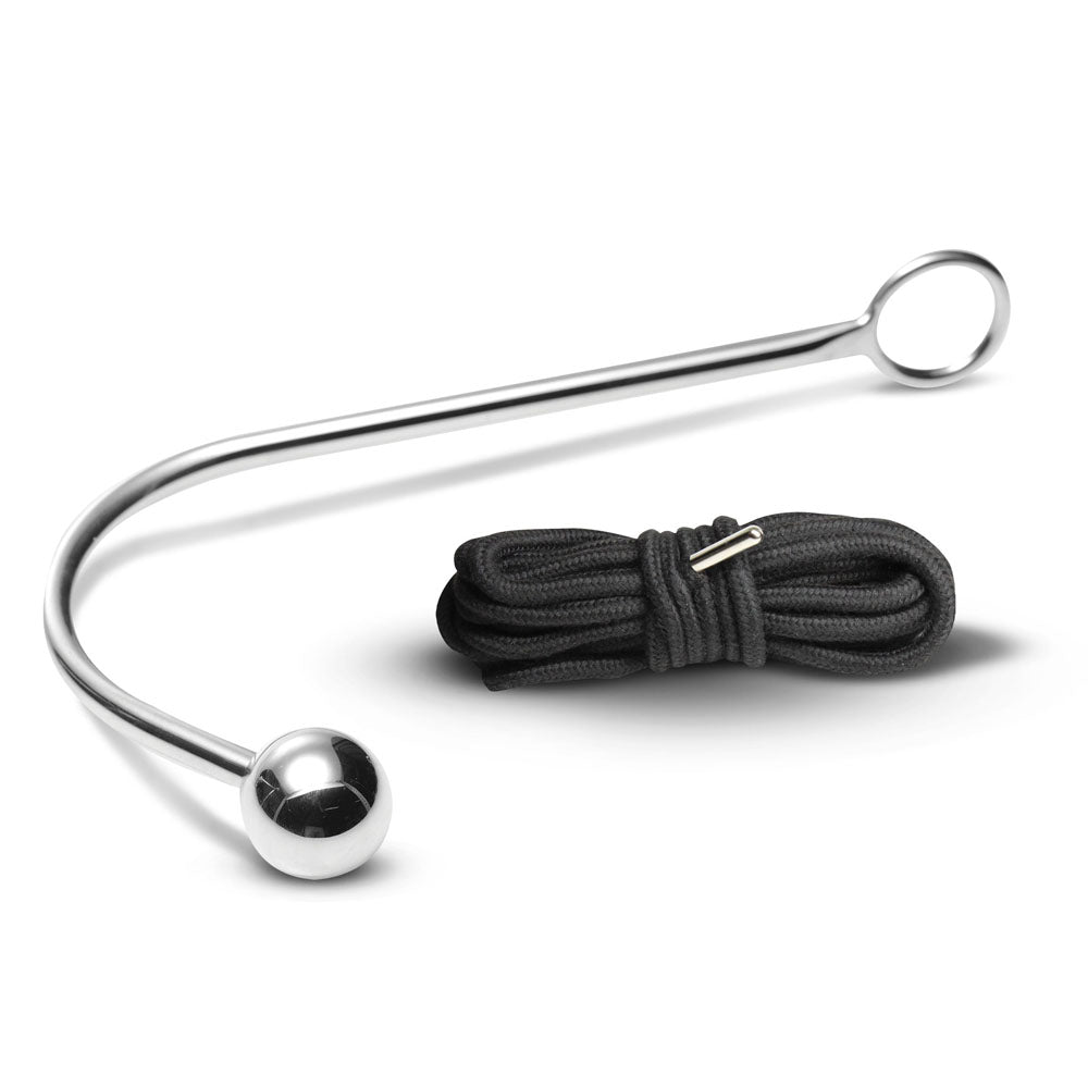 Master Series Roped Metal Anal Hook – Stainless Steel, 3.6cm > Bondage Gear > Medical Instruments