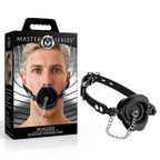 Master Series Plugged Silicone Feeding Gag Black > Bondage Gear > Gags and Bits