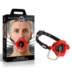 Master Series Plugged Silicone Feeding Gag Red > Bondage Gear > Gags and Bits